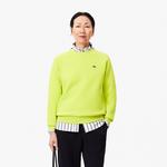 Lacoste Kadın Regular Fit Bisiklet Yaka Sarı Sweatshirt
