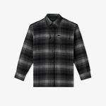 Lacoste Kadın Relaxed Fit Gömlek Yaka Siyah Ceket