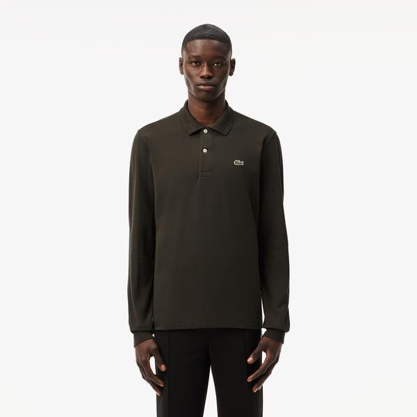Lacoste L.12.12 Erkek Classic Fit Uzun Kollu Haki Polo