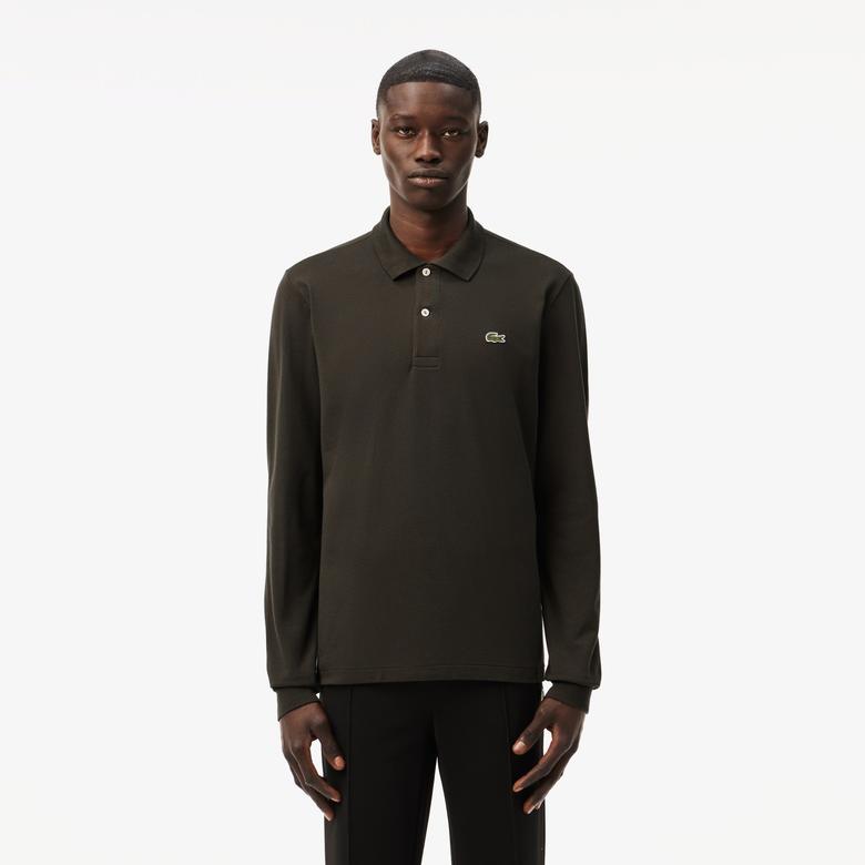 Lacoste L.12.12 Erkek Classic Fit Uzun Kollu Haki Polo