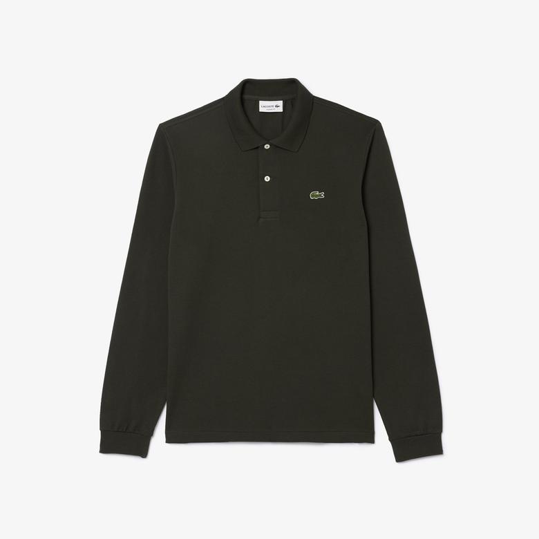Lacoste L.12.12 Erkek Classic Fit Uzun Kollu Haki Polo