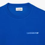 Lacoste Erkek Classic Fit Bisiklet Yaka Mavi Sweatshirt