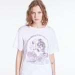 KADIN BİSİKLET YAKA BASKILI BEYAZ T-SHIRT