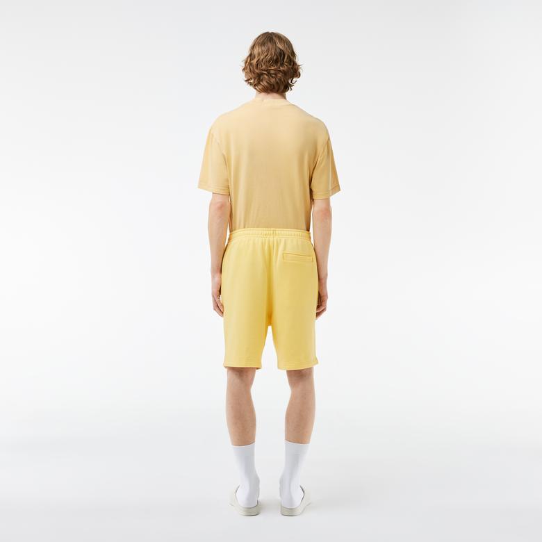 Lacoste Erkek Regular Fit Baskılı Sarı Şort