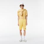 Lacoste Erkek Regular Fit Baskılı Sarı Şort