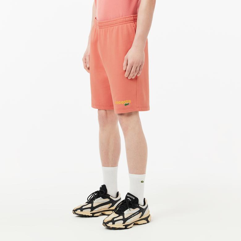 Lacoste Erkek Regular Fit Baskılı Pembe Şort