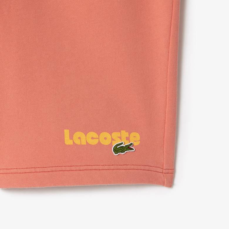 Lacoste Erkek Regular Fit Baskılı Pembe Şort