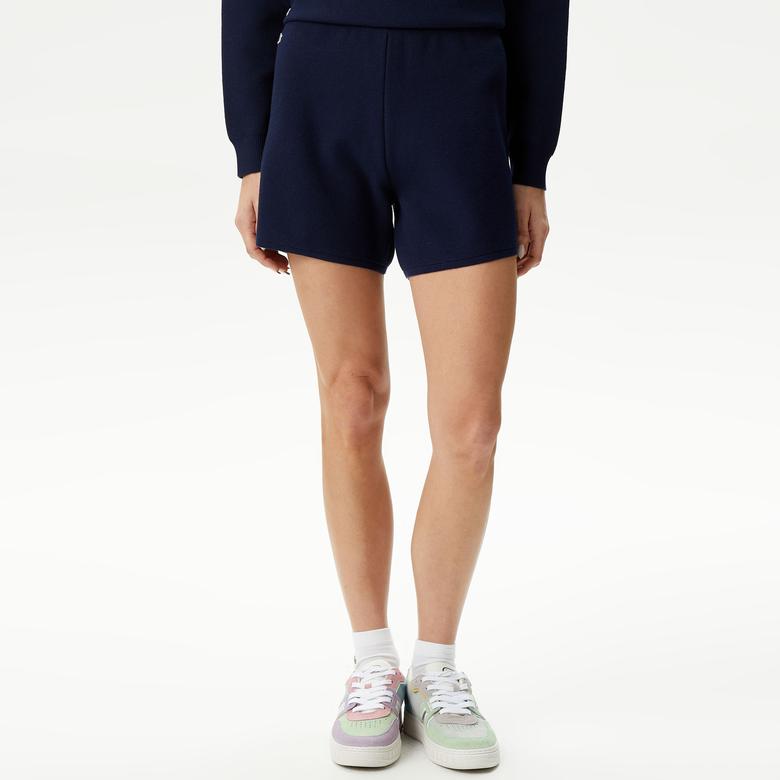 Lacoste Kadın Relaxed Fit Lacivert Şort