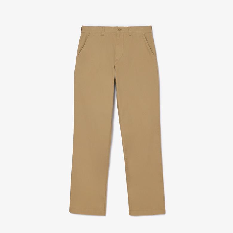 Lacoste Erkek Straight Fit Chino Bej Pantolon