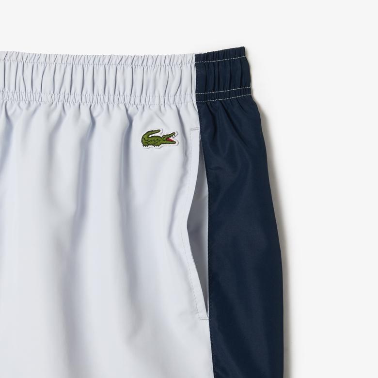 Lacoste Erkek Renk Bloklu Renkli Mayo Şort