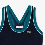 Lacoste Kadın Flare Fit Askılı Lacivert Elbise