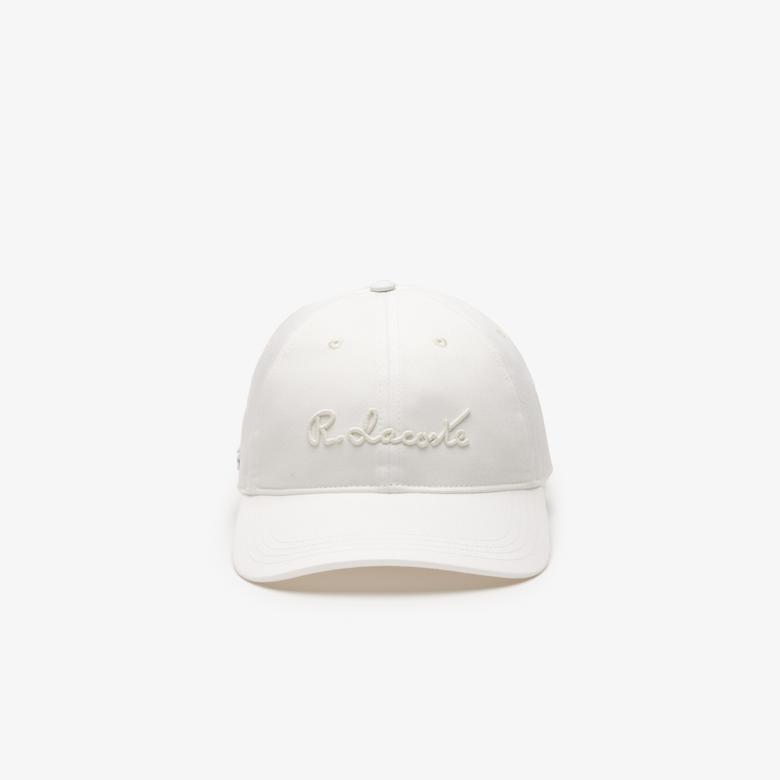 Lacoste Unisex Beyaz Şapka