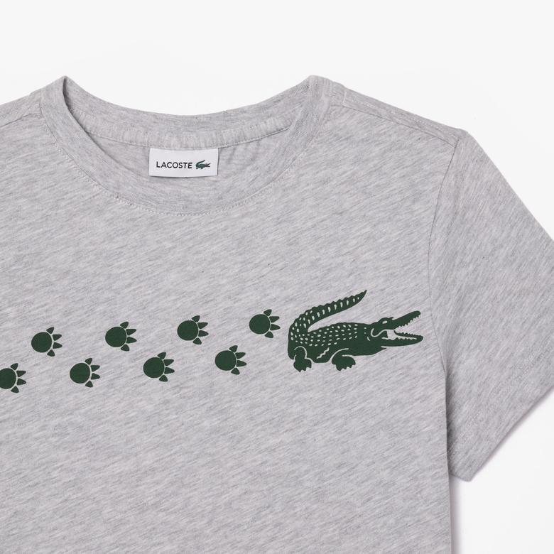 Lacoste Classic Çocuk Gri T-Shirt