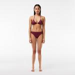 Lacoste Kadın Monogram Bordo Bikini Altı