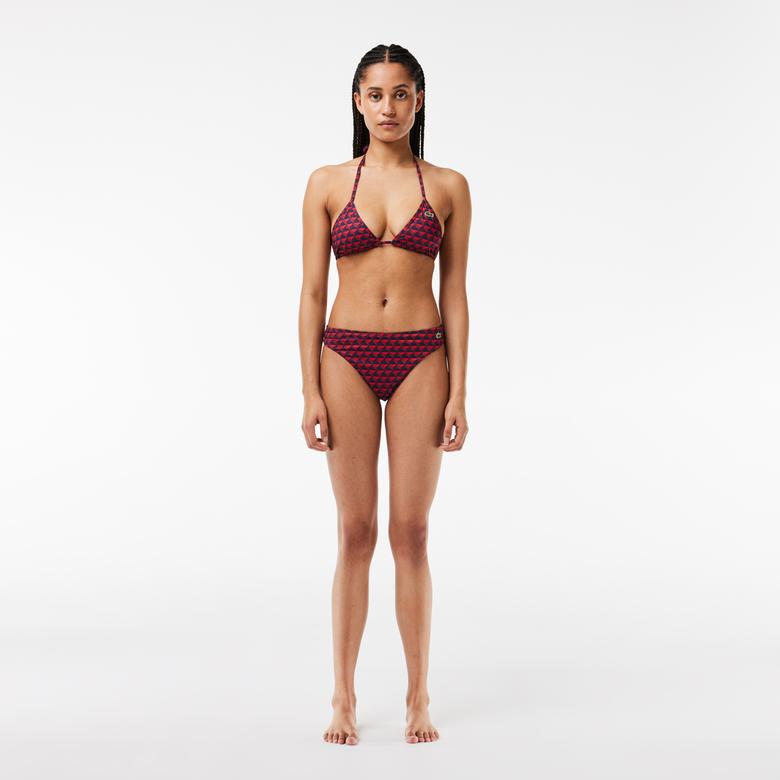 Lacoste Kadın Monogram Bordo Bikini Altı