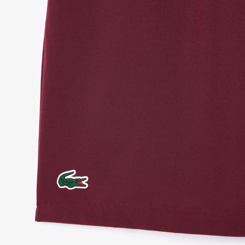 Lacoste SPORT x Novak Djokovic Erkek Regular Fit Bordo Şort