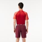 Lacoste SPORT x Novak Djokovic Erkek Regular Fit Bordo Şort