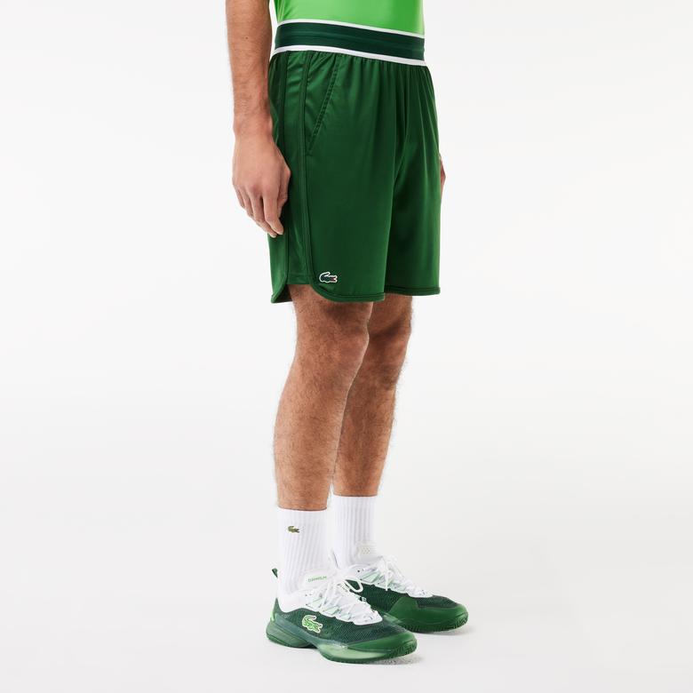 Lacoste SPORT x Daniil Medvedev Erkek Regular Fit Yeşil Şort