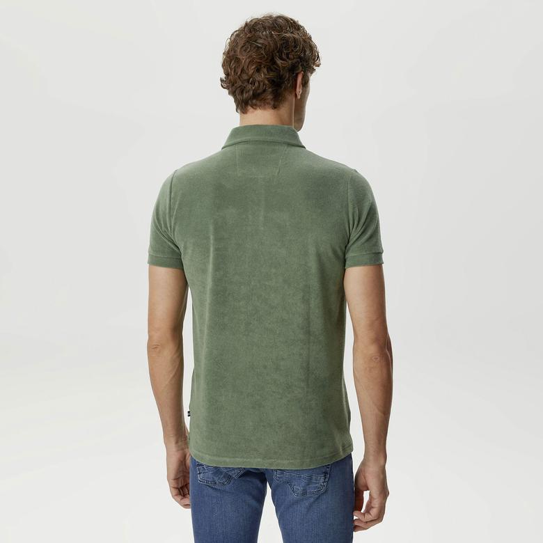 Nautica Erkek Yeşil Classic Fit Kısa Kollu Polo