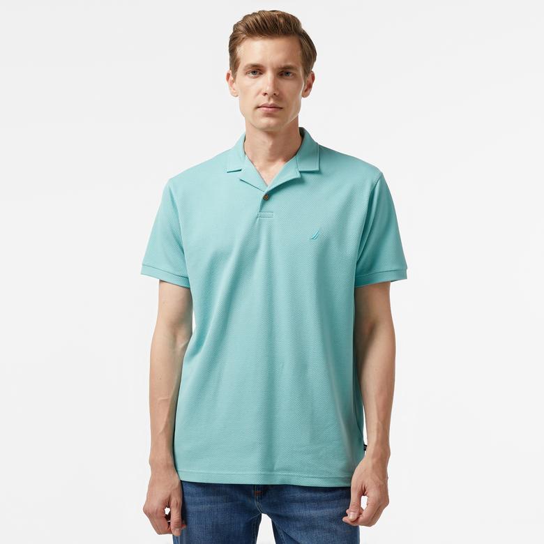 Nautica Erkek Mavi Classic Fit Kısa Kollu Polo