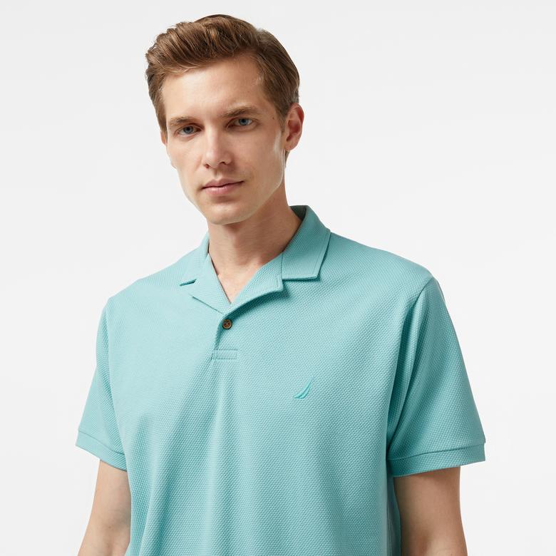 Nautica Erkek Mavi Classic Fit Kısa Kollu Polo