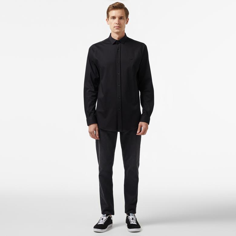 Lacoste Erkek Slim Fit Siyah Gömlek