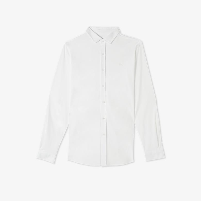 Lacoste Erkek Slim Fit Beyaz Gömlek