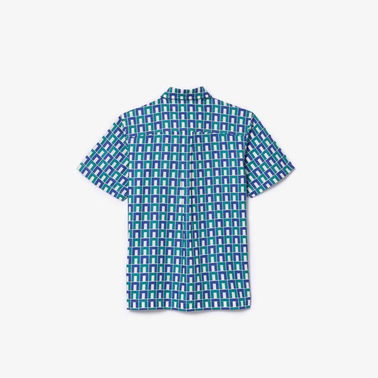 Lacoste Monogram Çocuk Renkli Gömlek