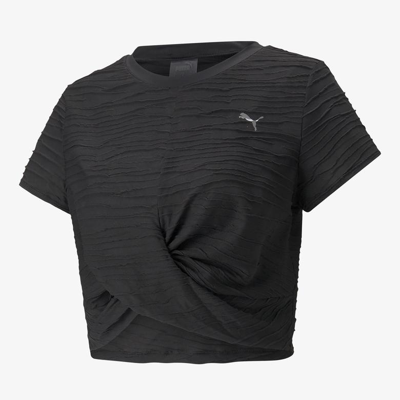 Puma Studio Skimmer Crop Kadın Siyah T-Shirt
