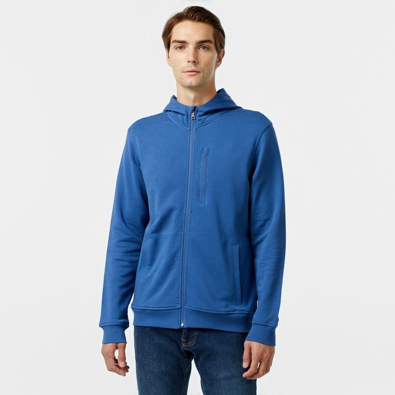 Nautica Erkek Mavi Standart Fit Sweatshirt