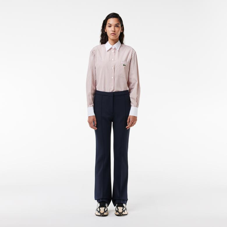 Lacoste Kadın Flare Fit Lacivert Pantolon