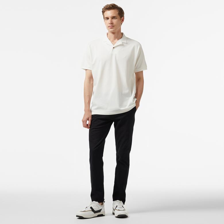 Nautica Erkek Kırık Beyaz Classic Fit Polo