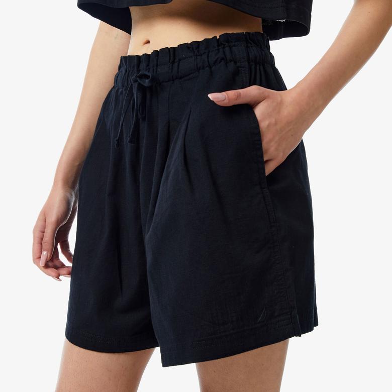 Nautica Kadın Siyah Relaxed Fit Şort