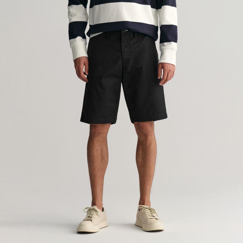 GANT Erkek Siyah Relaxed Fit Şort