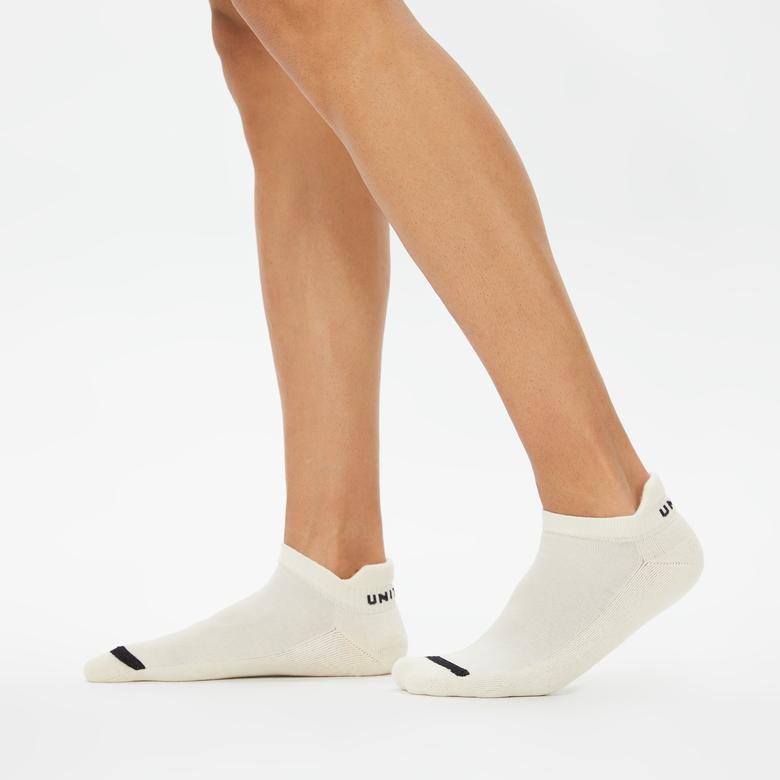 UNITED4 Street  Unisex Beyaz/Siyah 2'li Çorap