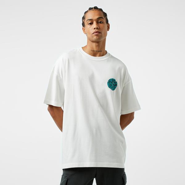 UNITED4 Erkek Beyaz T-Shirt