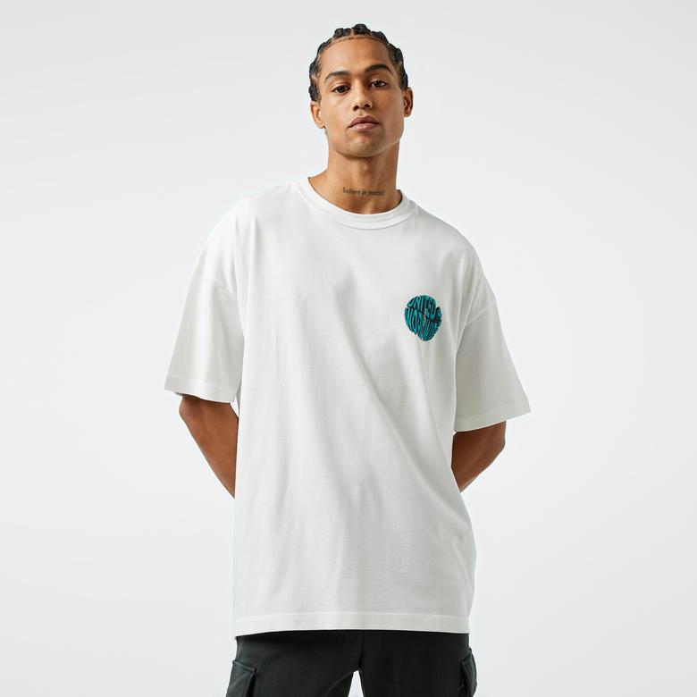 UNITED4 Erkek Beyaz T-Shirt