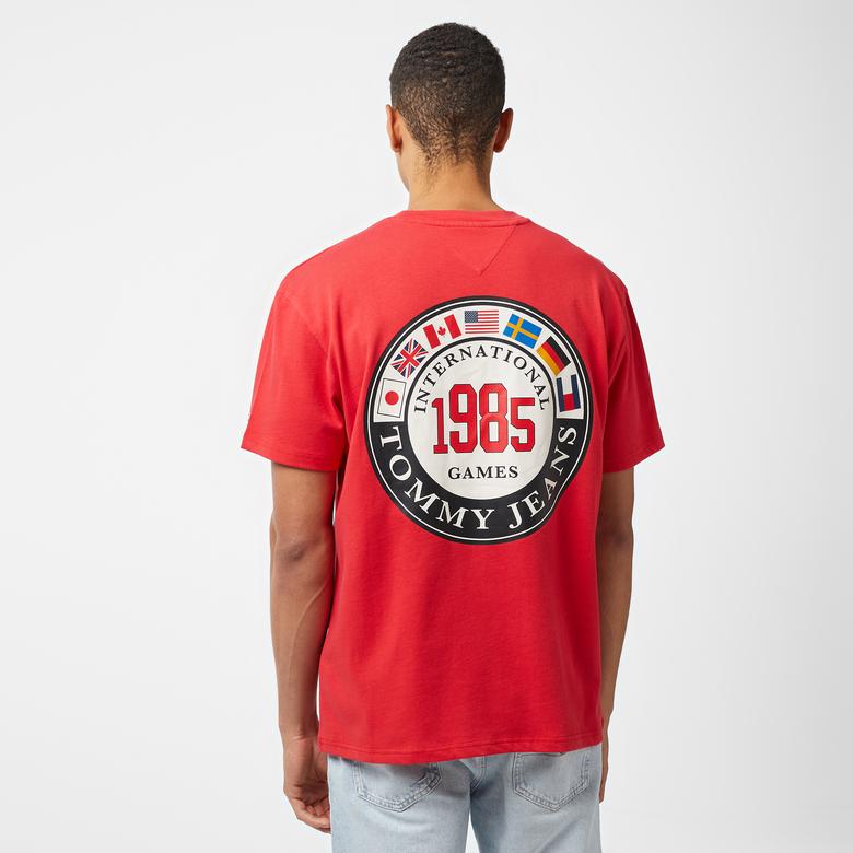 Tommy Jeans Tju Archive Games Erkek Kırmızı T-Shirt