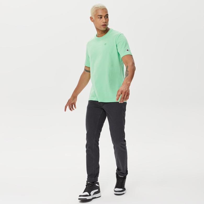 Champion Crewneck Erkek Yeşil T-Shirt