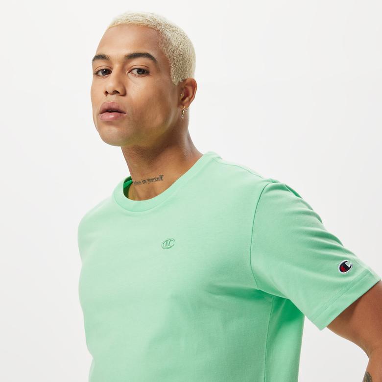Champion Crewneck Erkek Yeşil T-Shirt
