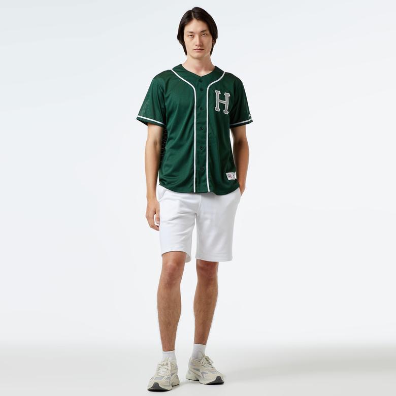 HUF Crackerjack Baseball Jersey Erkek Yeşil Gömlek