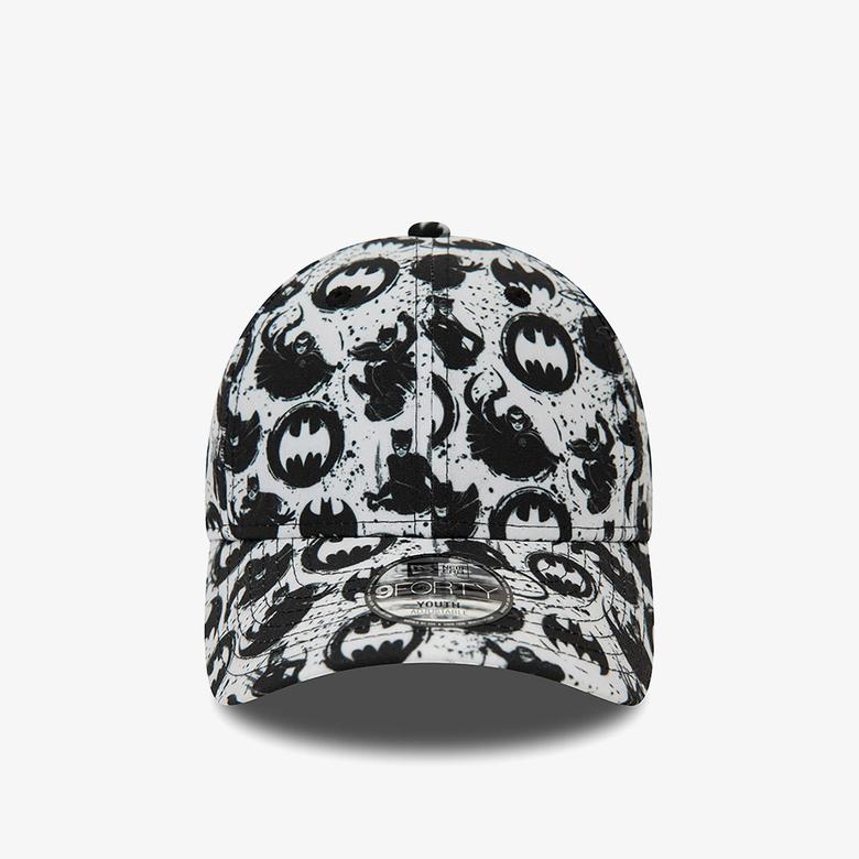 New Era Chyt Super Aop 9Forty Batman Çocuk Beyaz Şapka