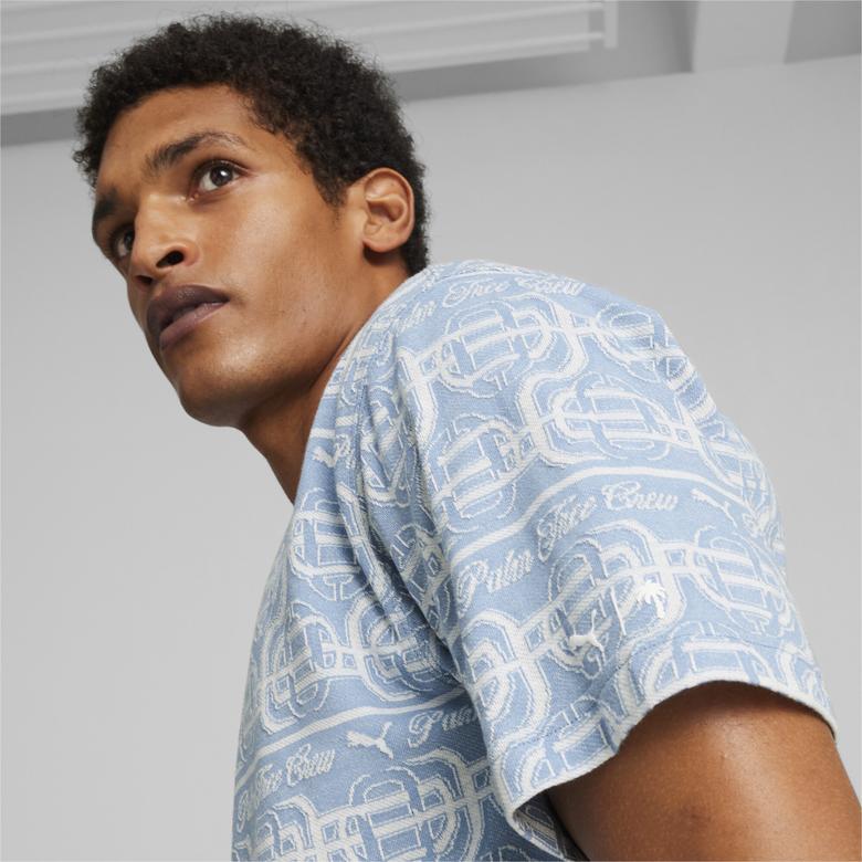 Puma X Ptc Striped Erkek Mavi T-Shirt