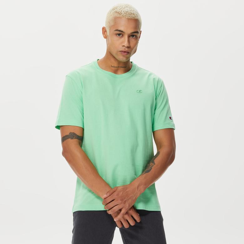 Champion Crewneck Erkek Yeşil T-Shirt