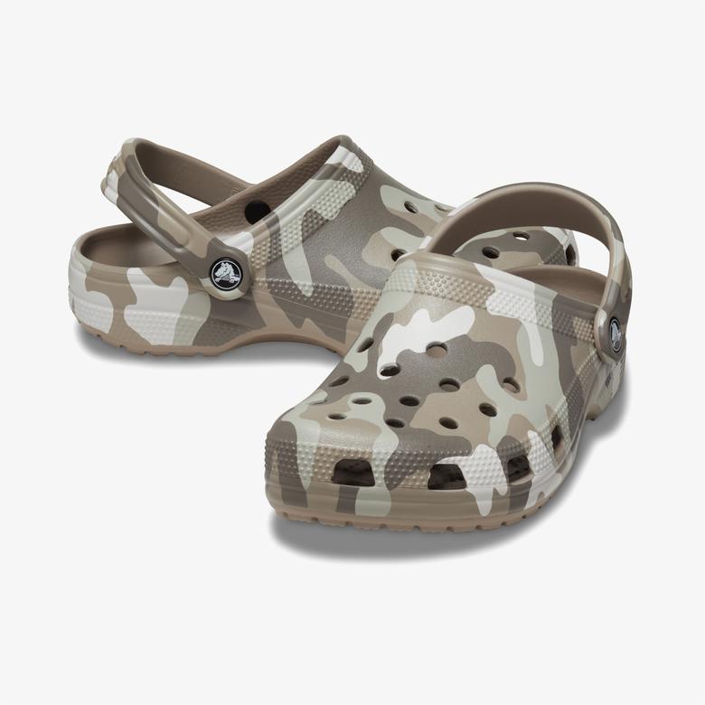 Crocs Classic Printed Camo Erkek Krem Terlik