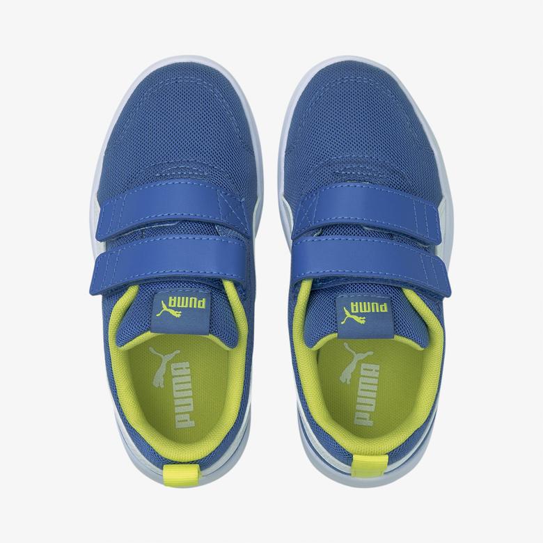 Puma Courtflex V2 Mesh Çocuk Beyaz Spor Ayakkabı
