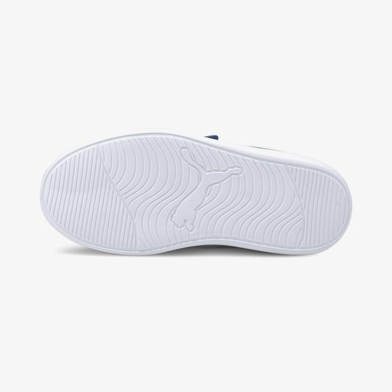 Puma Courtflex V2 Mesh Çocuk Beyaz Spor Ayakkabı
