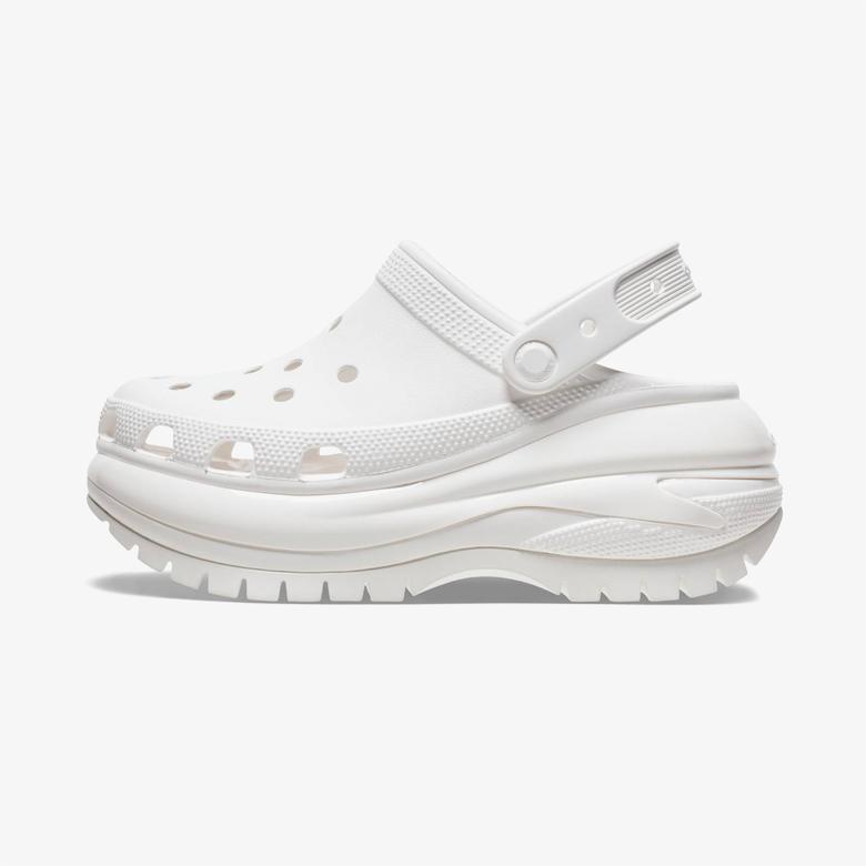 Crocs Classic Mega Crush  Kadın Beyaz Terlik