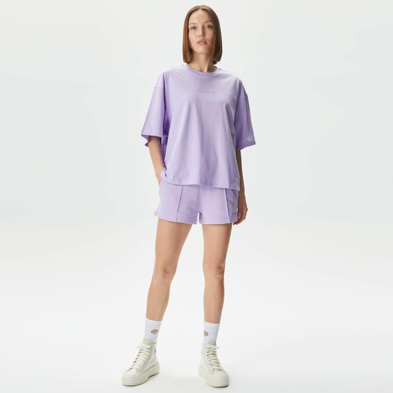 Les Benjamins Essential 303 Kadın Mor T-Shirt