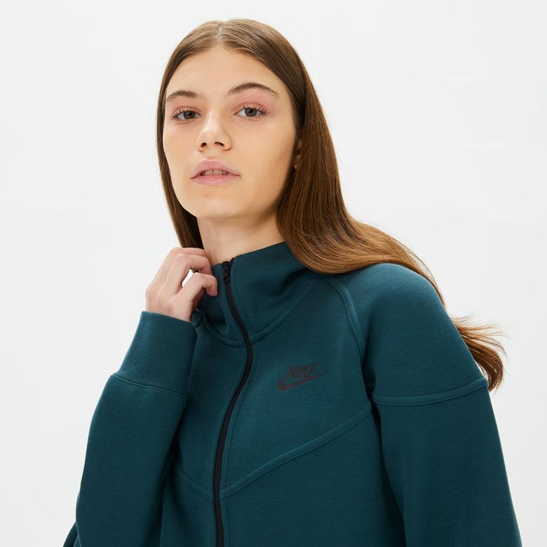 Nike Sportswear Tech Fleece Windrunner Kadın Yeşil Eşofman Üstü